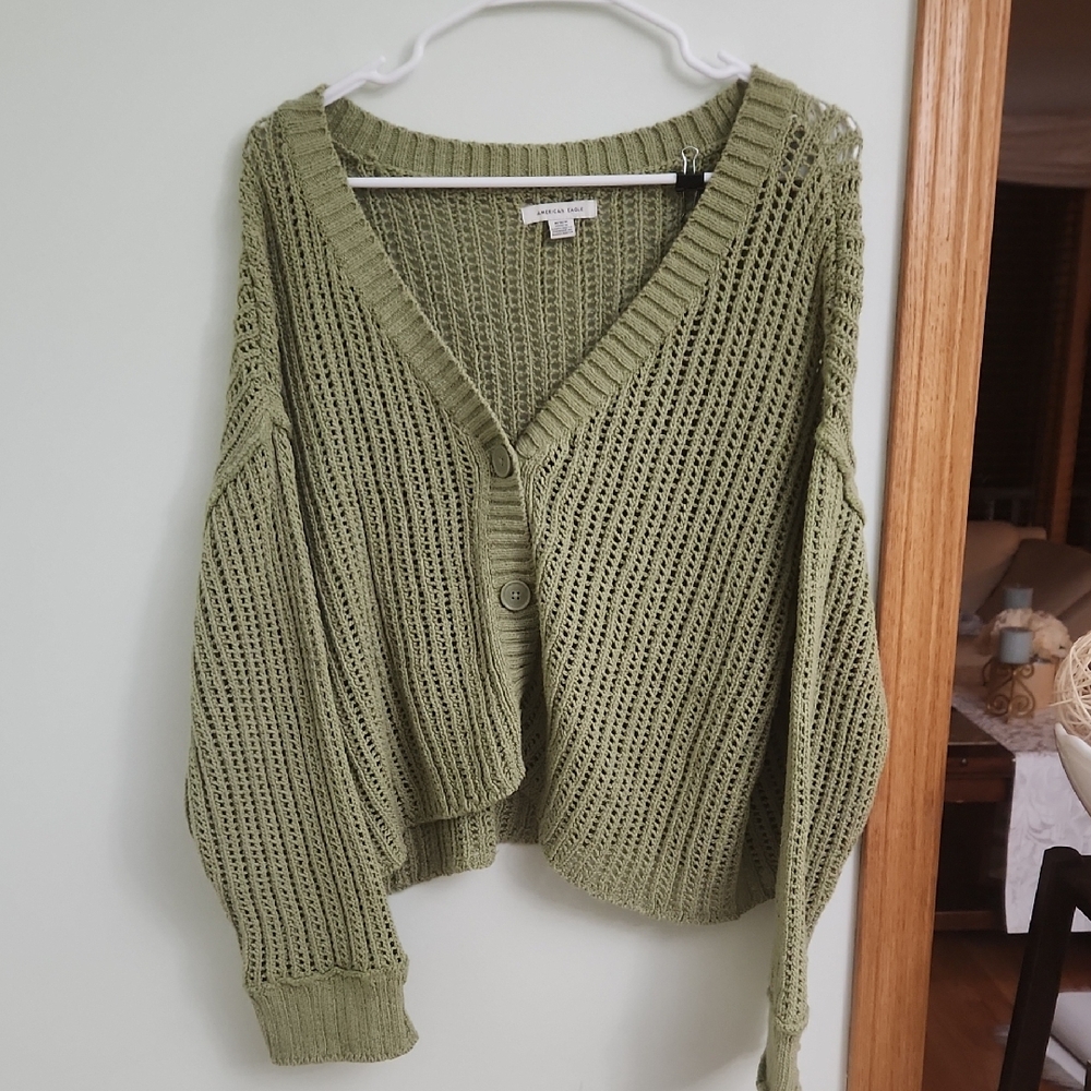 American Eagle Outfitters Sage Green Women's Cardigan